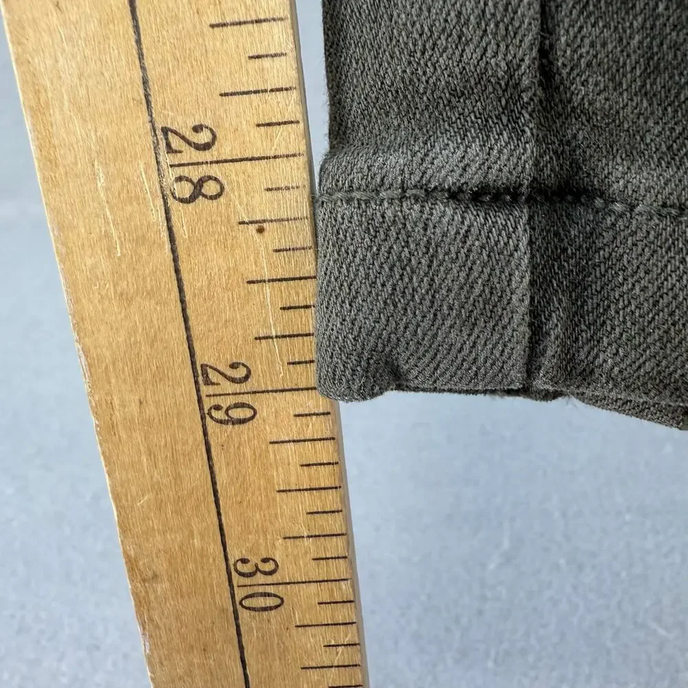 Liverpool Cargo Jeans Women's 8/29 Olive Green The Ankle Cargo Skinny Preppy - Picture 16 of 16